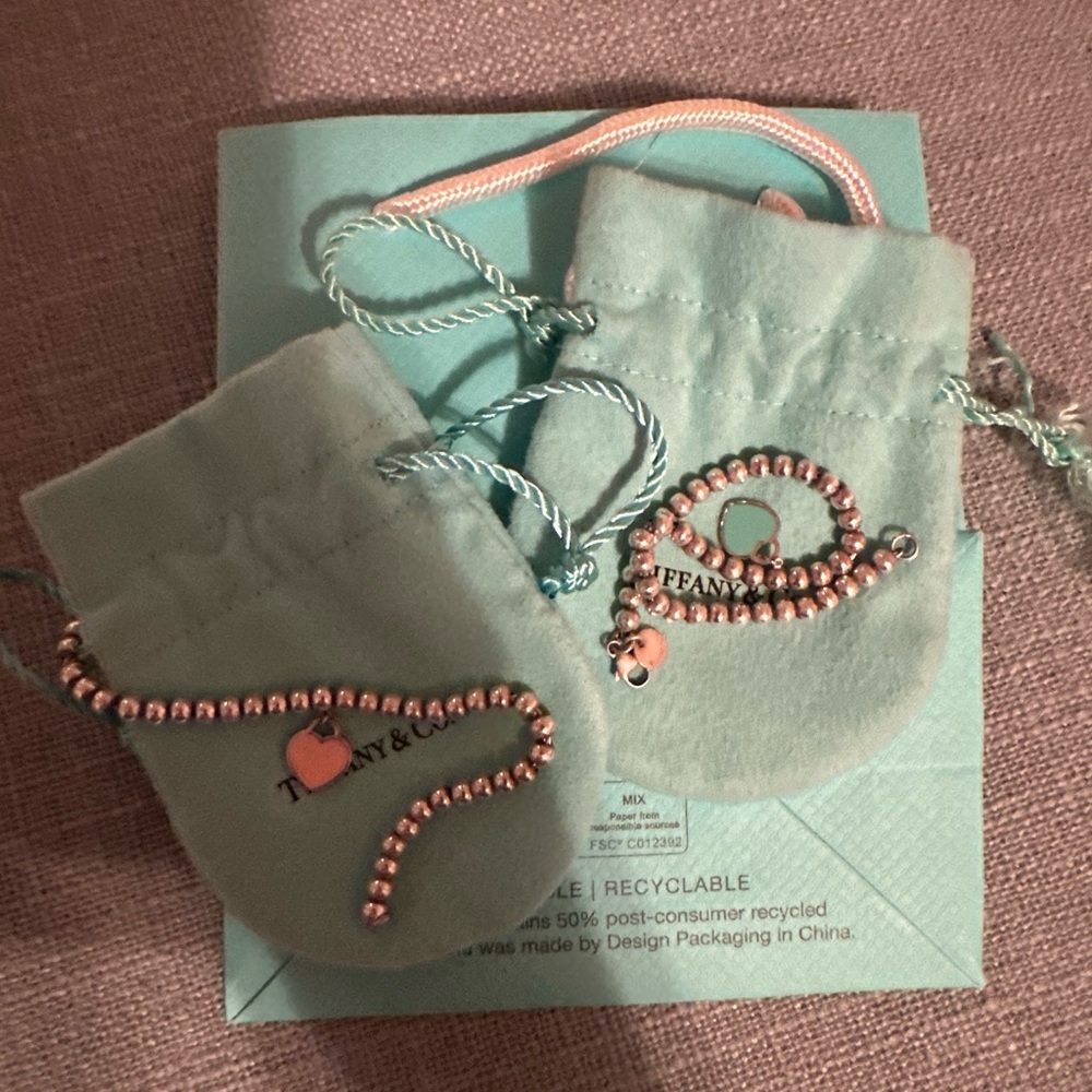 Authentic Tiffany & Co heart bracelet